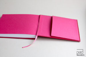 Блокнот в книжном переплете с твердой обложкой (дизайнерская бумага)