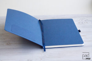 Блокнот в книжном переплете с гибкой обложкой (дизайнерский картон)