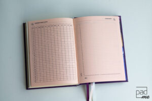 Фиолетовый ежедневник с гравировкой