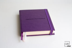Фиолетовый ежедневник с гравировкой