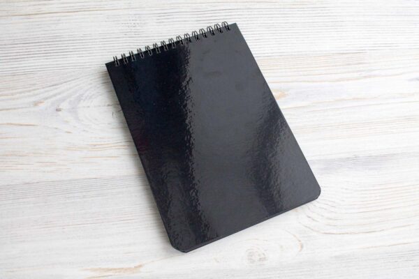 Скетчбук с черной бумагой (А5, 80 гр) - пружина сверху